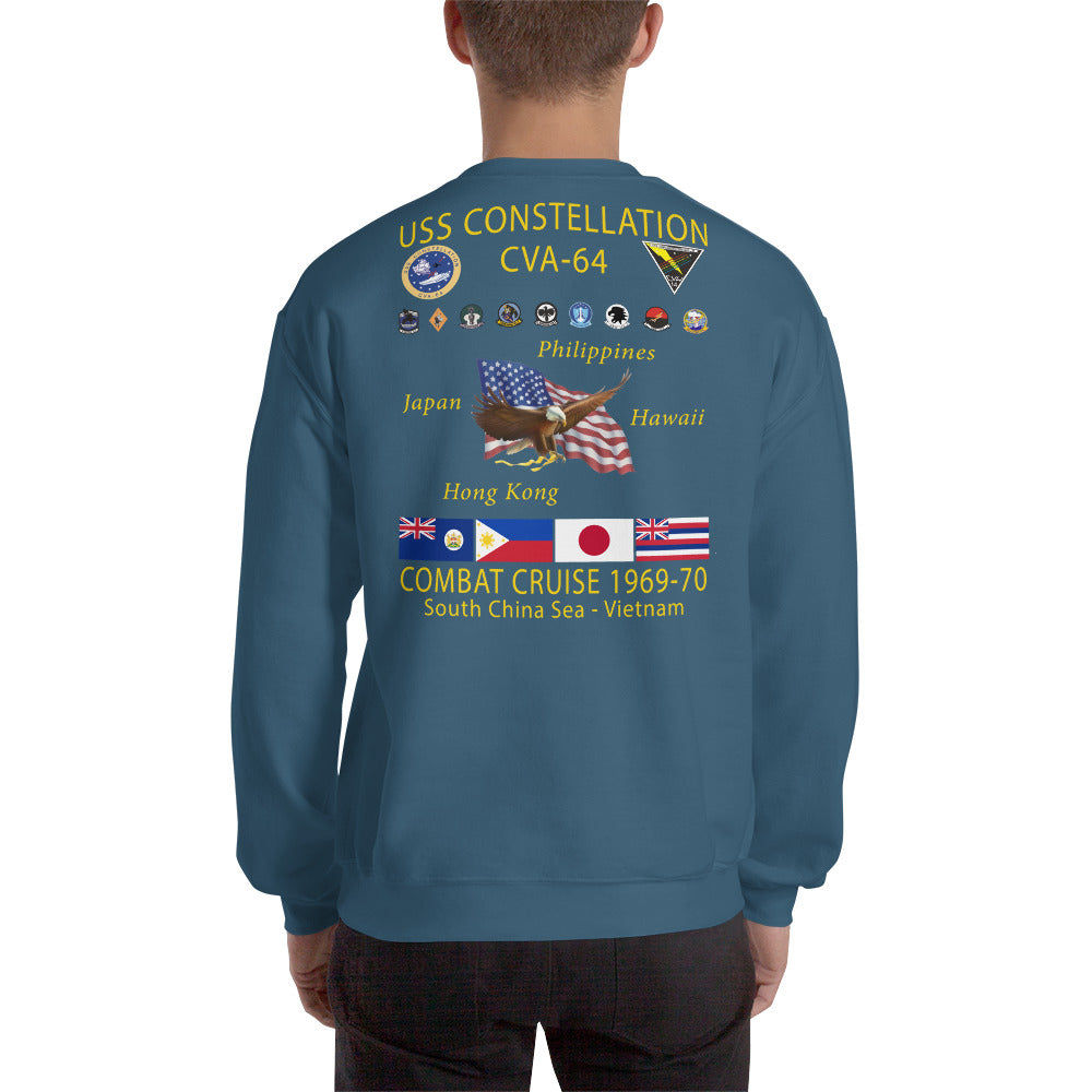 USS Constellation (CVA-64) 1969-70 Cruise Sweatshirt