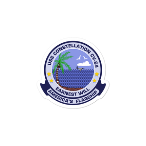 USS Constellation (CV-64) Operation Earnest Will Vinyl Sticker