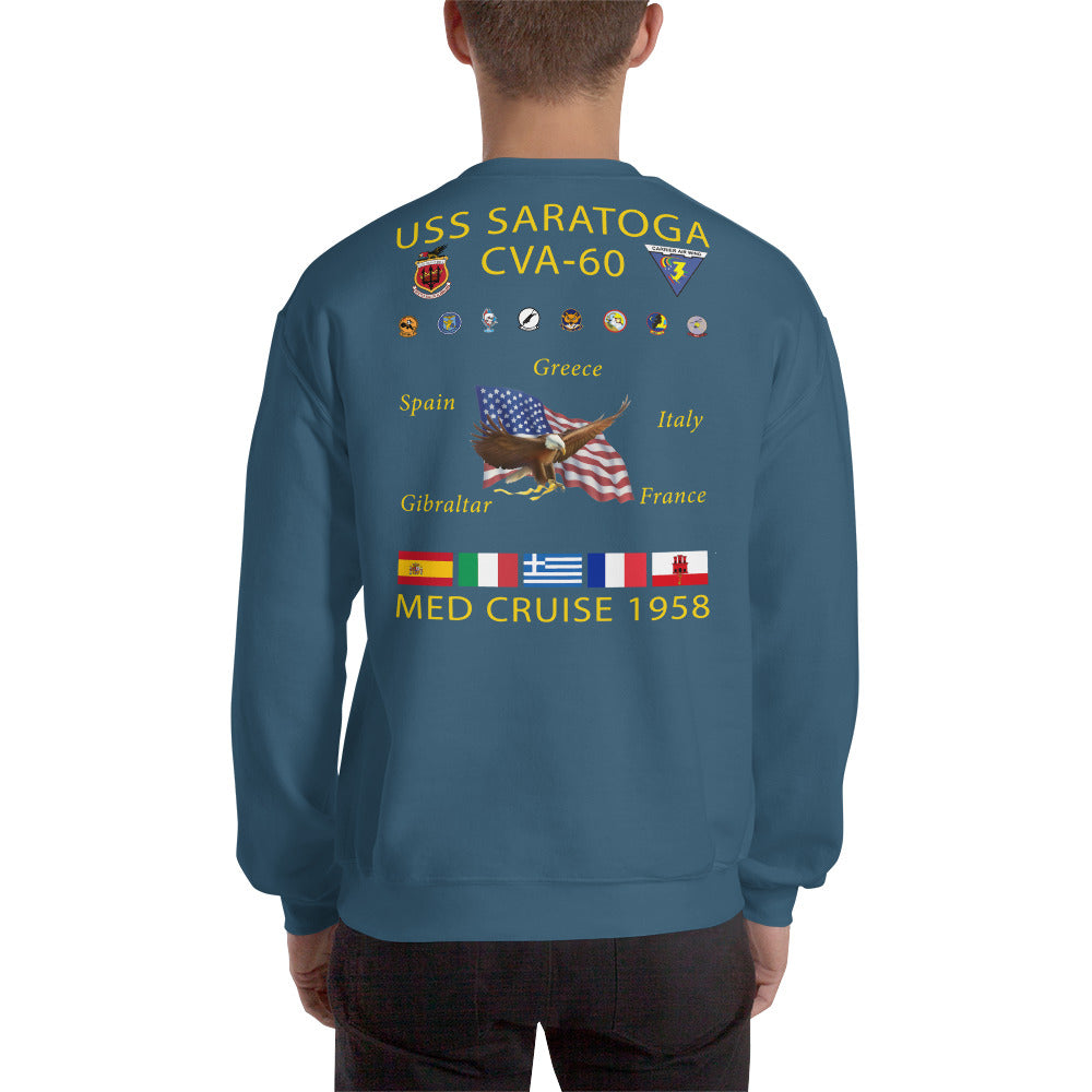 USS Saratoga (CVA-60) 1958 Cruise Sweatshirt