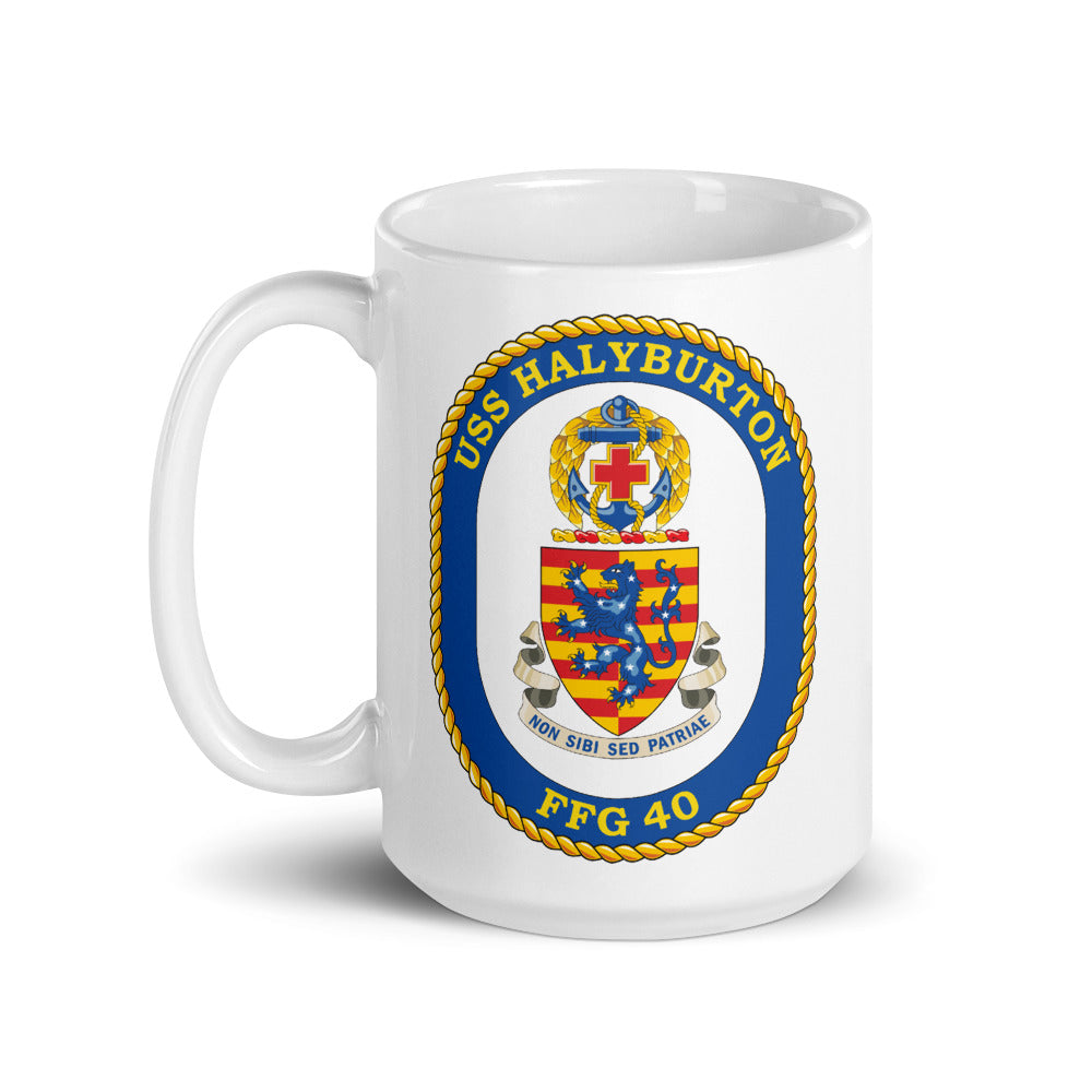 USS Halyburton (FFG-40) Ship's Crest Mug