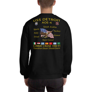 USS Detroit (AOE-4) 1990-91 Operation Desert Shield/Storm Cruise Sweatshirt
