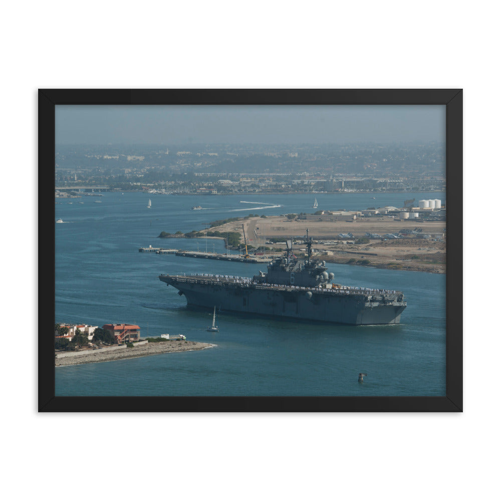 USS America (LHA-6) Framed Ship Photo