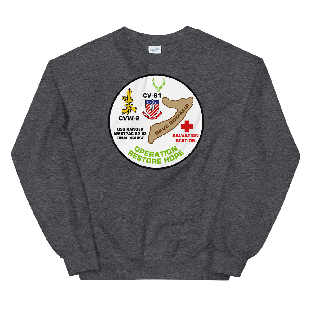 USS Ranger (CV-61) Operation Restore Hope '92-'93 Sweatshirt