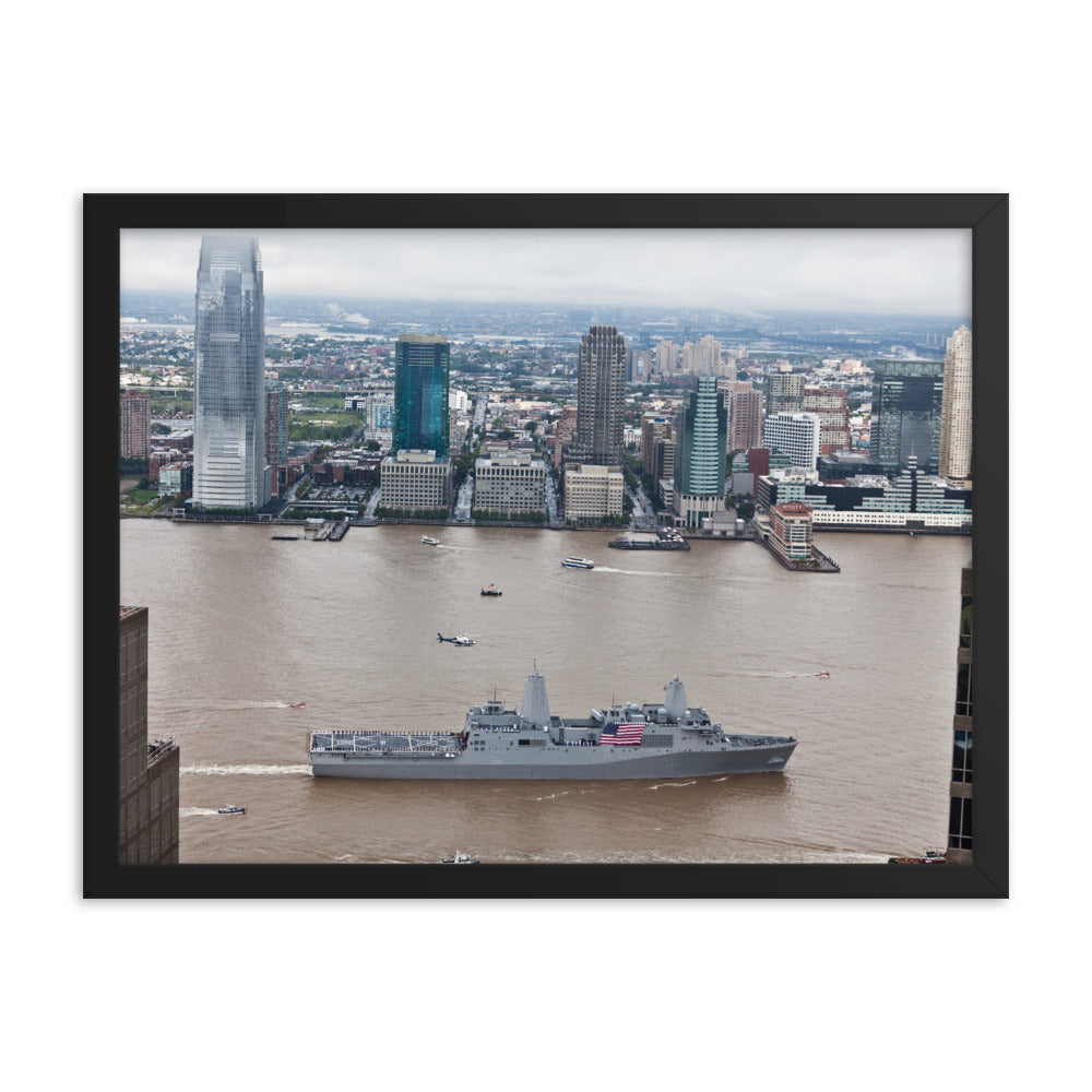 USS New York (LPD-21) Framed Ship Photo