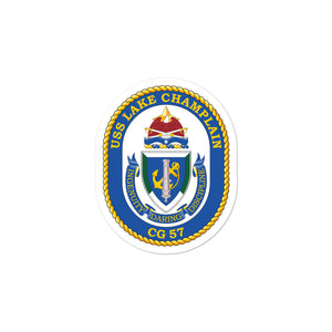 USS Lake Champlain (CG-57) Ship's Crest Vinyl Sticker