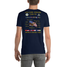 Load image into Gallery viewer, USS Carl Vinson (CVN-70) 1983 Cruise Shirt