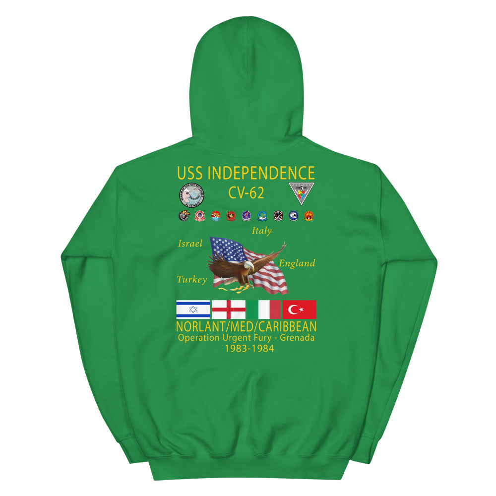 USS Independence (CV-62) 1983-84 Cruise Hoodie
