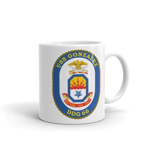 USS Gonzales (DDG-66) Ship's Crest Mug