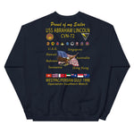 USS Abraham Lincoln (CVN-72) 1998 Cruise Sweatshirt - Family