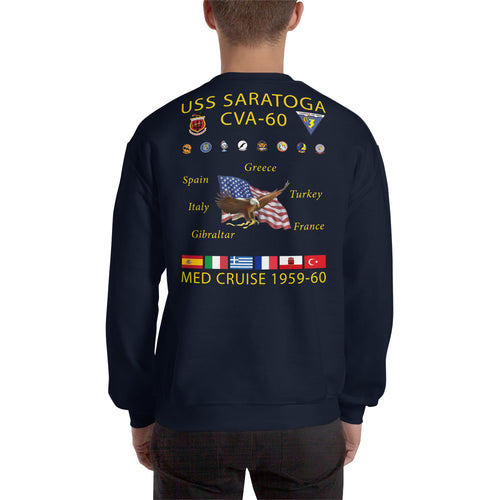 USS Saratoga (CVA-60) 1959-60 Cruise Sweatshirt