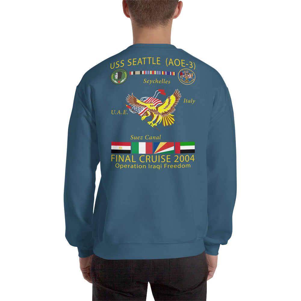 USS Seattle (AOE-3) 2004 Cruise Sweatshirt