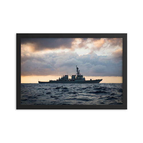 USS Carney (DDG-64) Framed Ship Photo