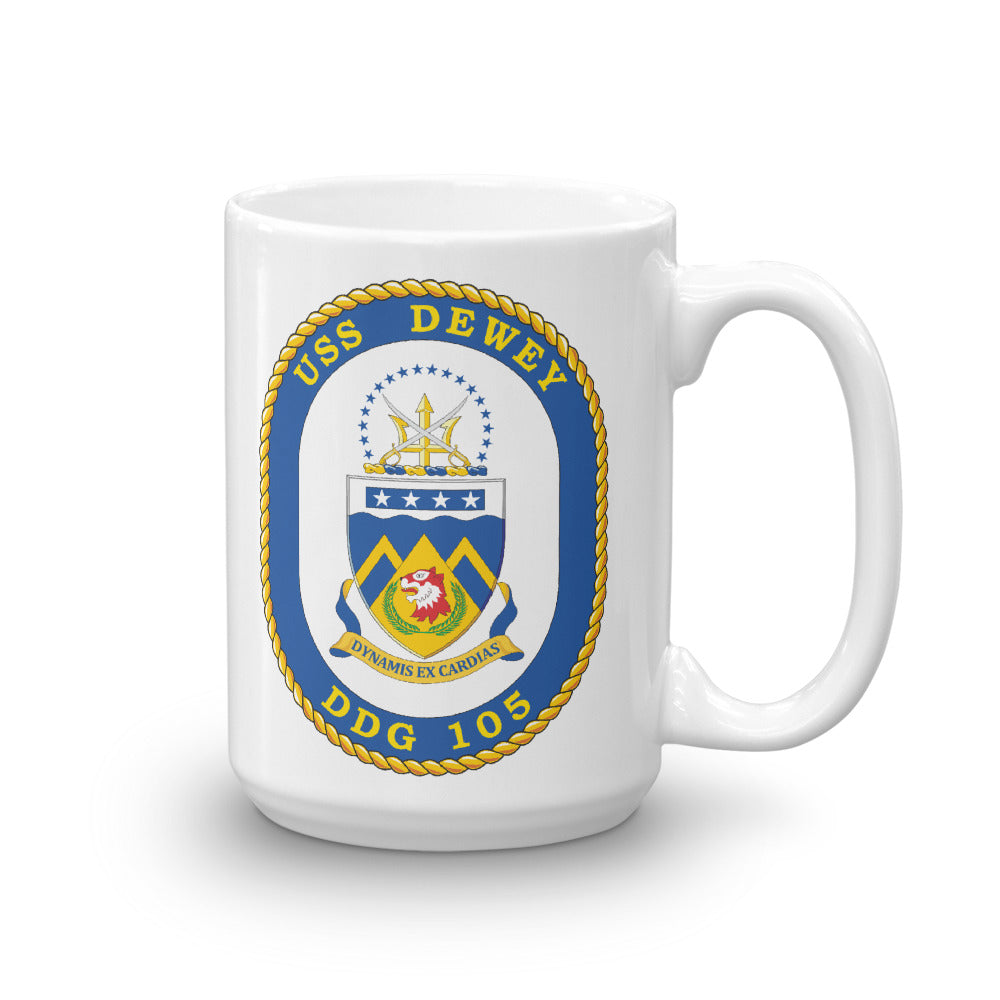 USS Dewey (DDG-105) Ship's Crest Mug