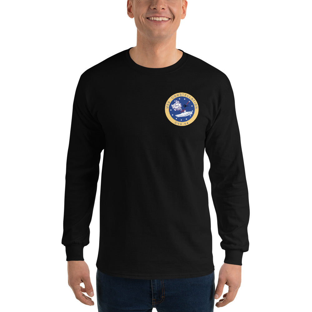 USS Constellation (CVA-64) 1963 Long Sleeve Cruise Shirt