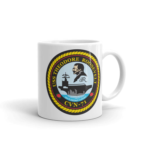 USS Theodore Roosevelt (CVN-71) Ship's Crest Mug