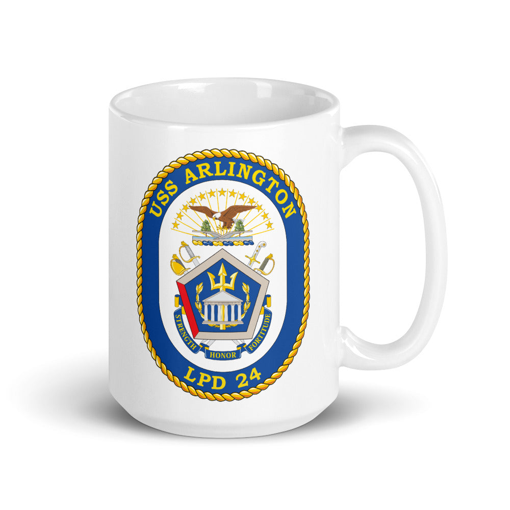USS Arlington (LPD-24) Ship's Crest Mug