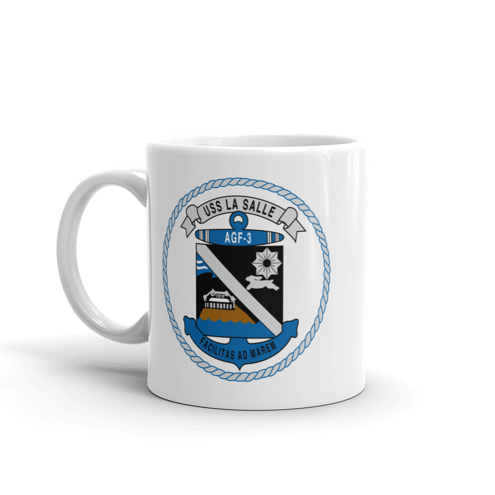 USS LaSalle (AGF-3) Ship's Crest Mug