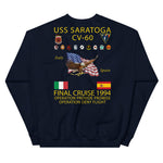 USS Saratoga (CV-60) 1994 Cruise Sweatshirt