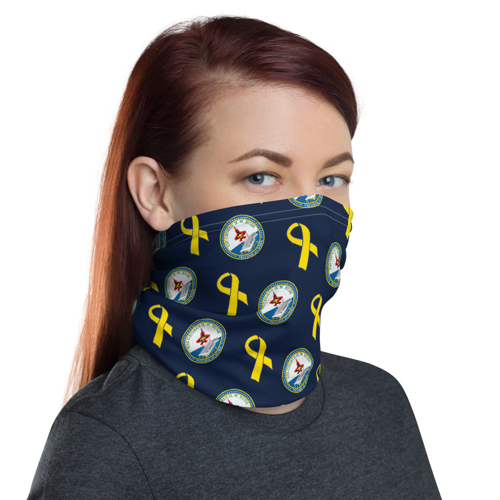 USS George H.W. Bush (CVN-77) Yellow Ribbon Neck Gaiter
