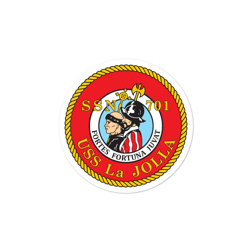 USS La Jolla (SSN-701) Ship's Crest Vinyl Sticker