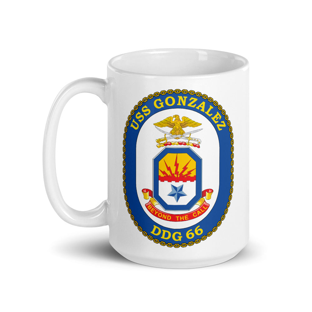 USS Gonzales (DDG-66) Ship's Crest Mug
