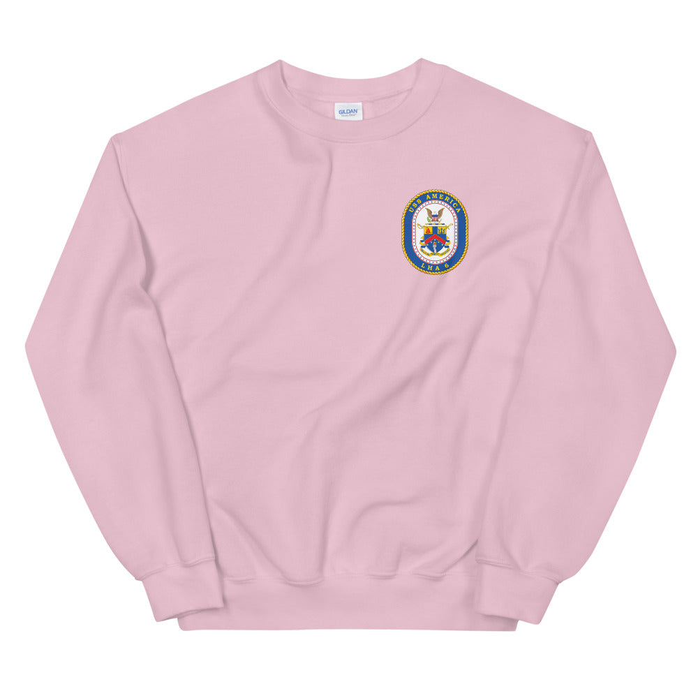 USS America (LHA-6) Ship's Crest Sweatshirt