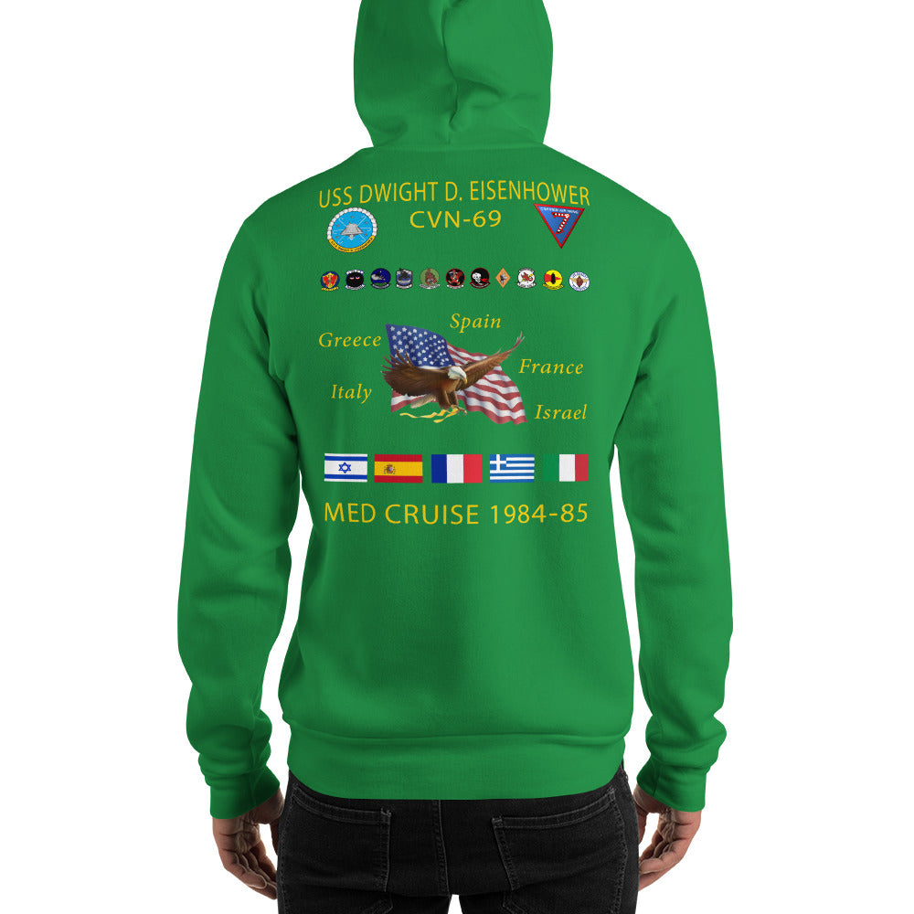 USS Dwight D. Eisenhower (CVN-69) 1984-85 Cruise Hoodie