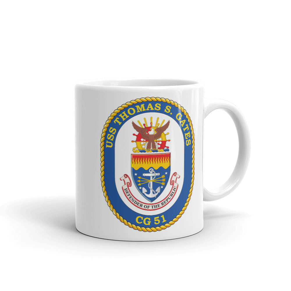 USS Thomas S. Gates (CG-51) Ship's Crest Mug
