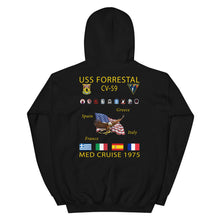Load image into Gallery viewer, USS Forrestal (CV-59) 1975 Cruise Hoodie