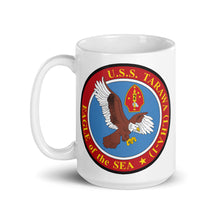 Load image into Gallery viewer, USS Tarawa (LHA-1) Circle Ship&#39;s Crest Mug