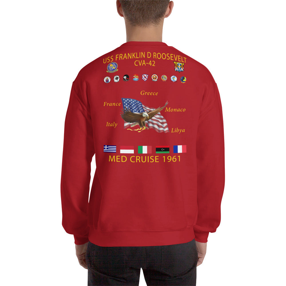 USS Franklin D. Roosevelt (CVA-42) 1961 Cruise Sweatshirt