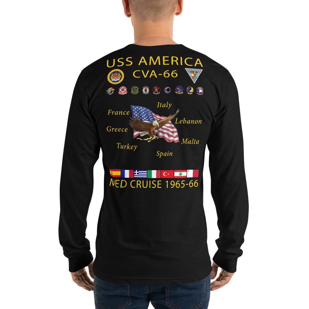 USS America (CVA-66) 1965-66 Long Sleeve Cruise Shirt