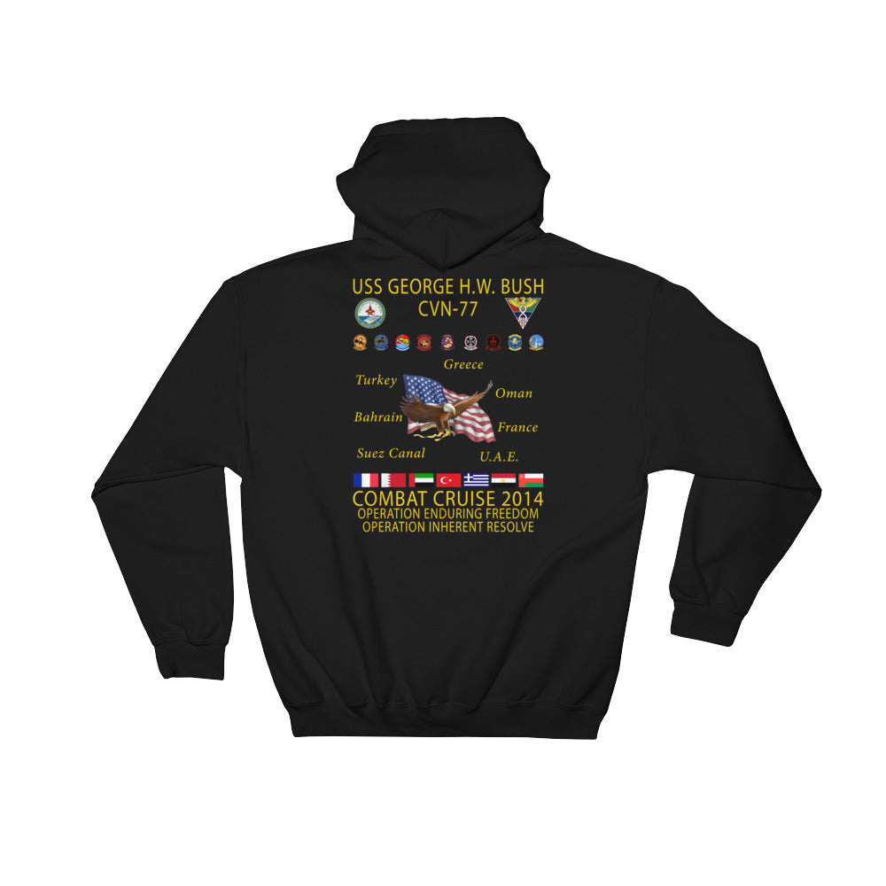 USS George H.W. Bush (CVN-77) 2014 Cruise Hoodie