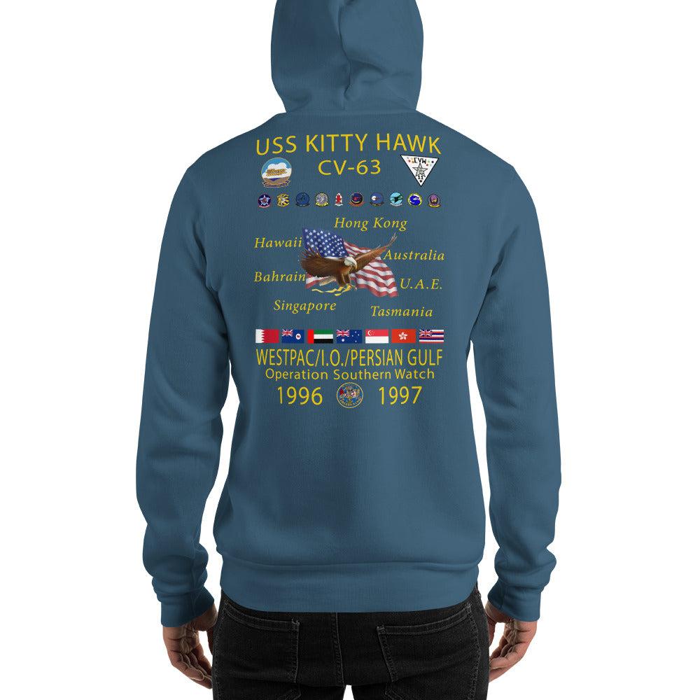 USS Kitty Hawk (CV-63) 1996-97 Cruise Hoodie