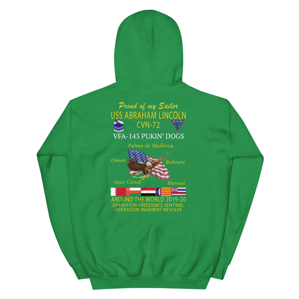 VFA-143 Pukin' Dogs 2019-20 Cruise Hoodie - Family