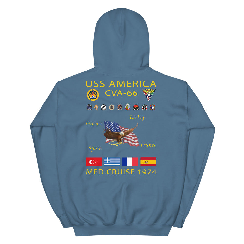 USS America (CVA-66) 1974 Cruise Hoodie