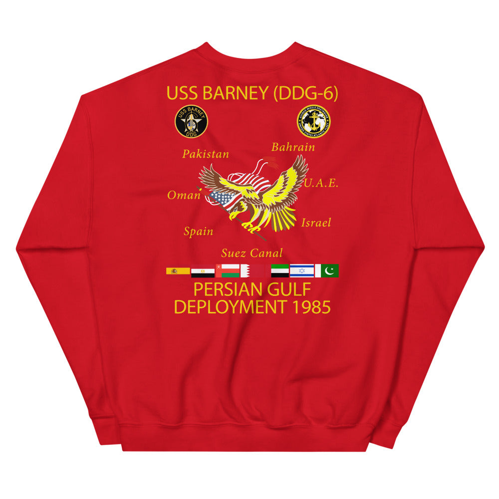 USS Barney (DDG-6) 1985 Cruise Sweatshirt