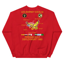 Load image into Gallery viewer, USS Barney (DDG-6) 1985 Cruise Sweatshirt