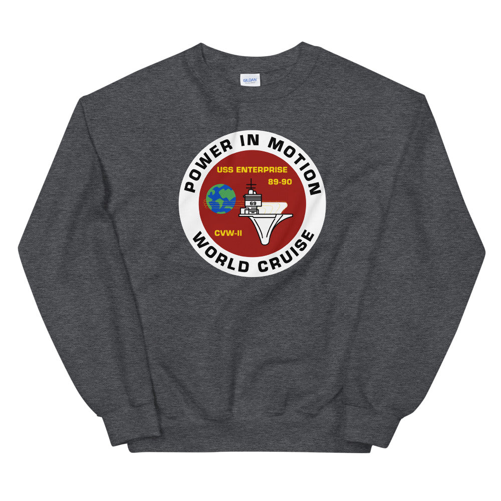 USS Enterprise (CVN-65) '89-'90 Power in Motion Cruise Sweatshirt