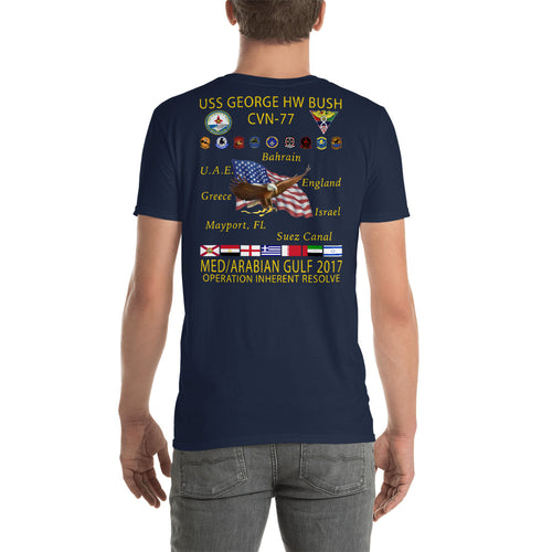 USS George HW Bush (CVN-77) 2017 Cruise Shirt