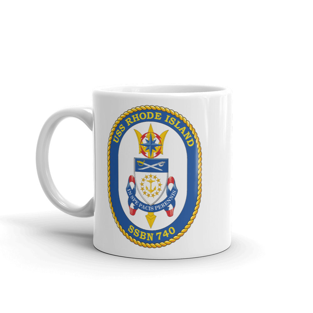 USS Rhode Island (SSBN-740) Ship's Crest Mug