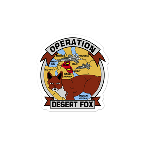 Operation Desert Fox Vinyl Sticker