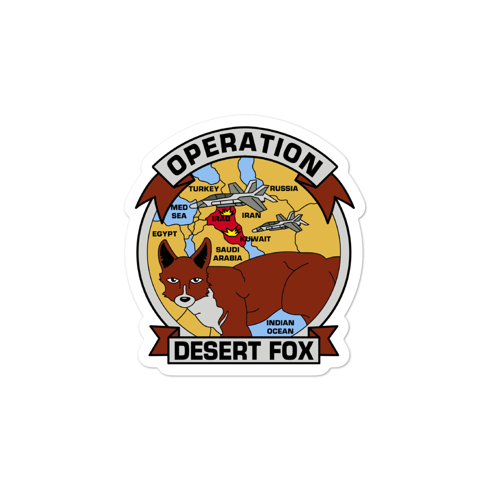 Operation Desert Fox Vinyl Sticker