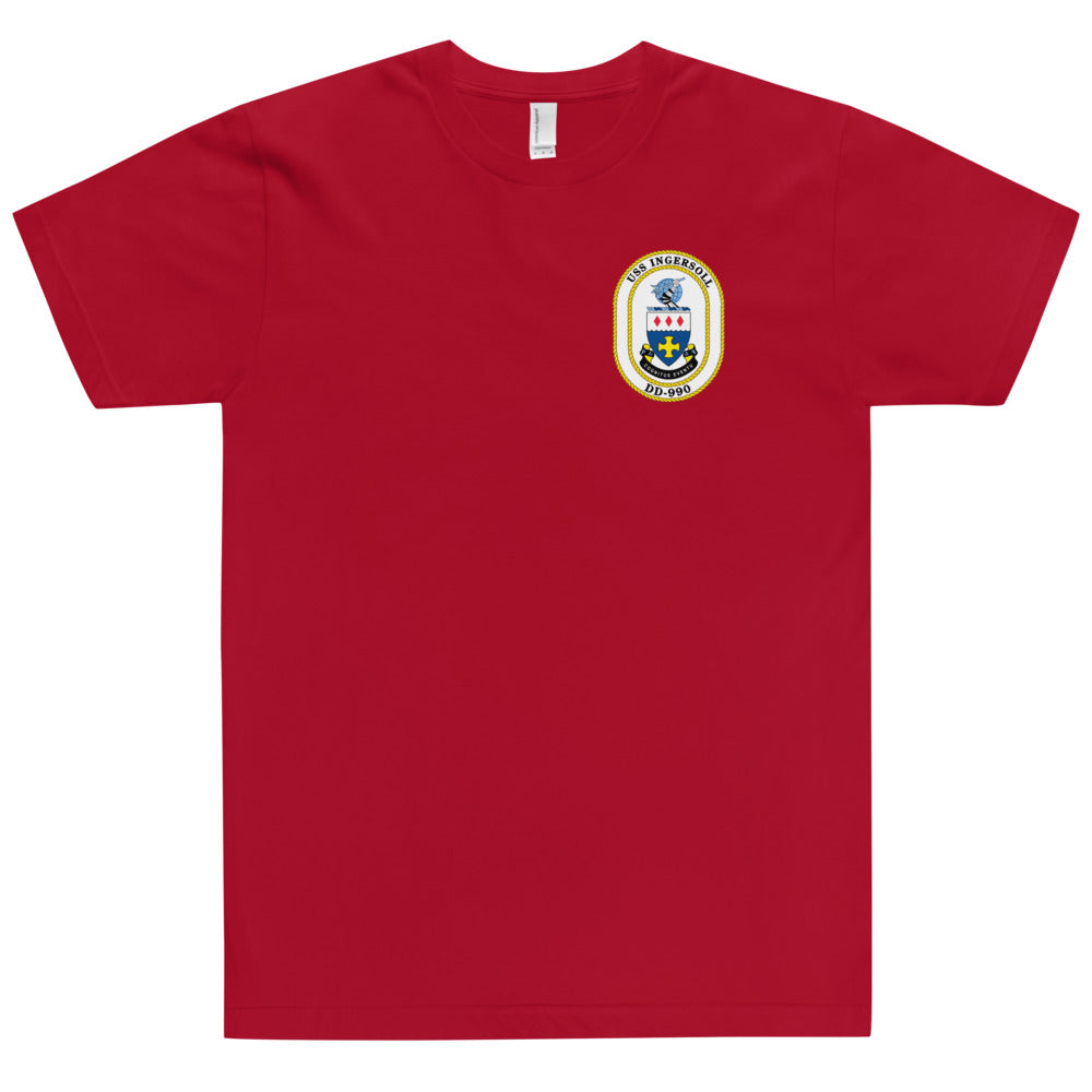 USS Ingersoll (DD-990) Ship's Crest T-Shirt