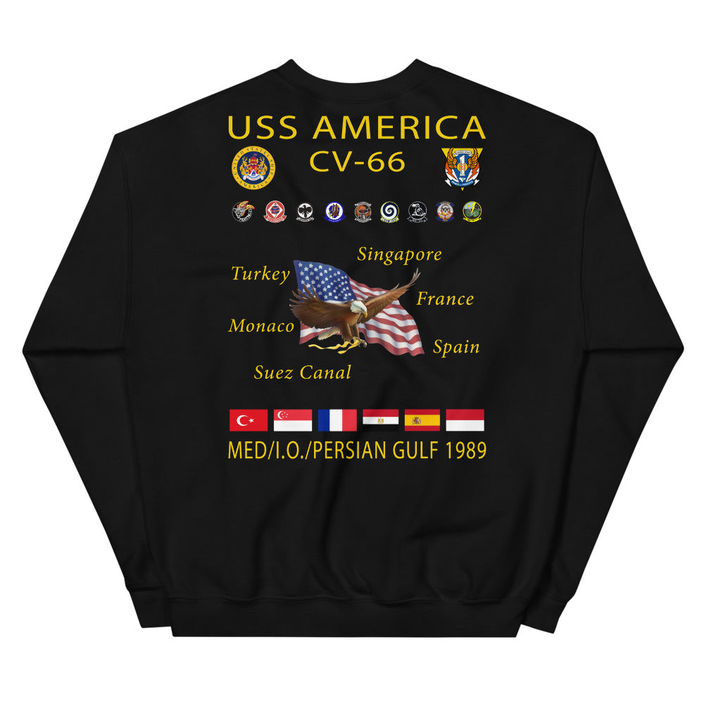 USS America (CV-66) 1989 Cruise Sweatshirt