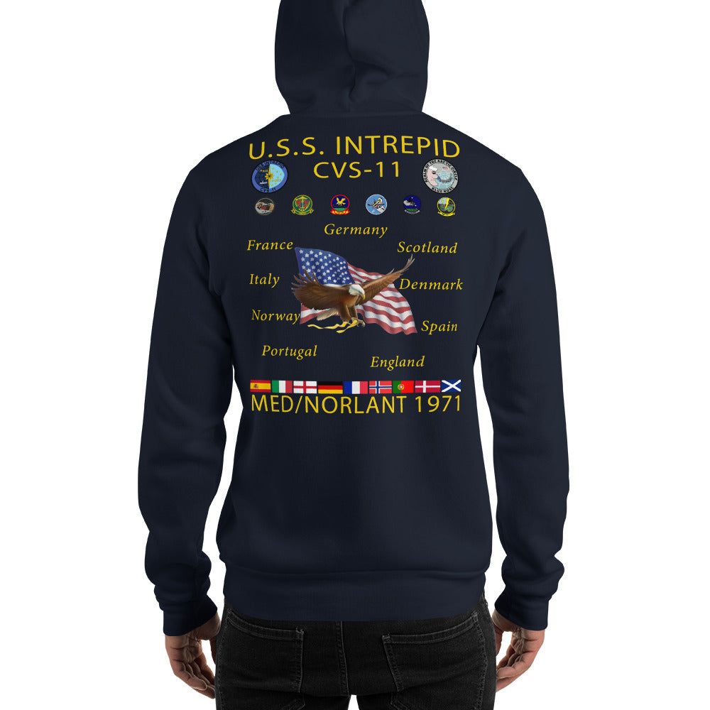 USS Intrepid (CVS-11) 1971 Cruise Hoodie