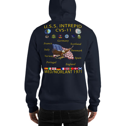 USS Intrepid (CVS-11) 1971 Cruise Hoodie