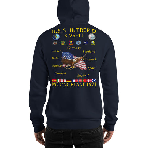 USS Intrepid (CVS-11) 1971 Cruise Hoodie