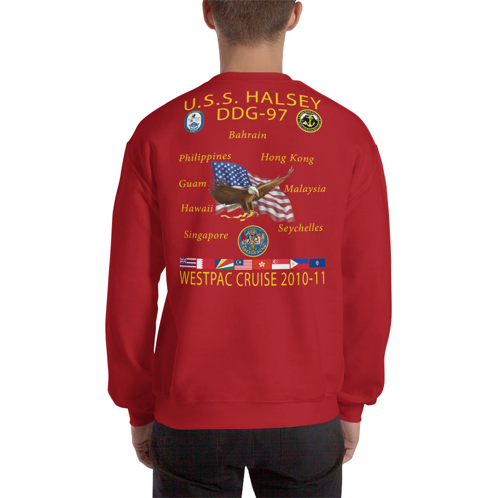 USS Halsey (DDG-97) 2010-11 Cruise Sweatshirt