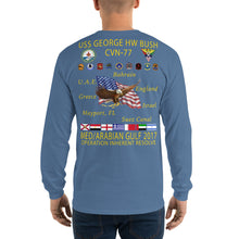 Load image into Gallery viewer, USS George HW Bush (CVN-77) 2017 Long Sleeve Cruise Shirt